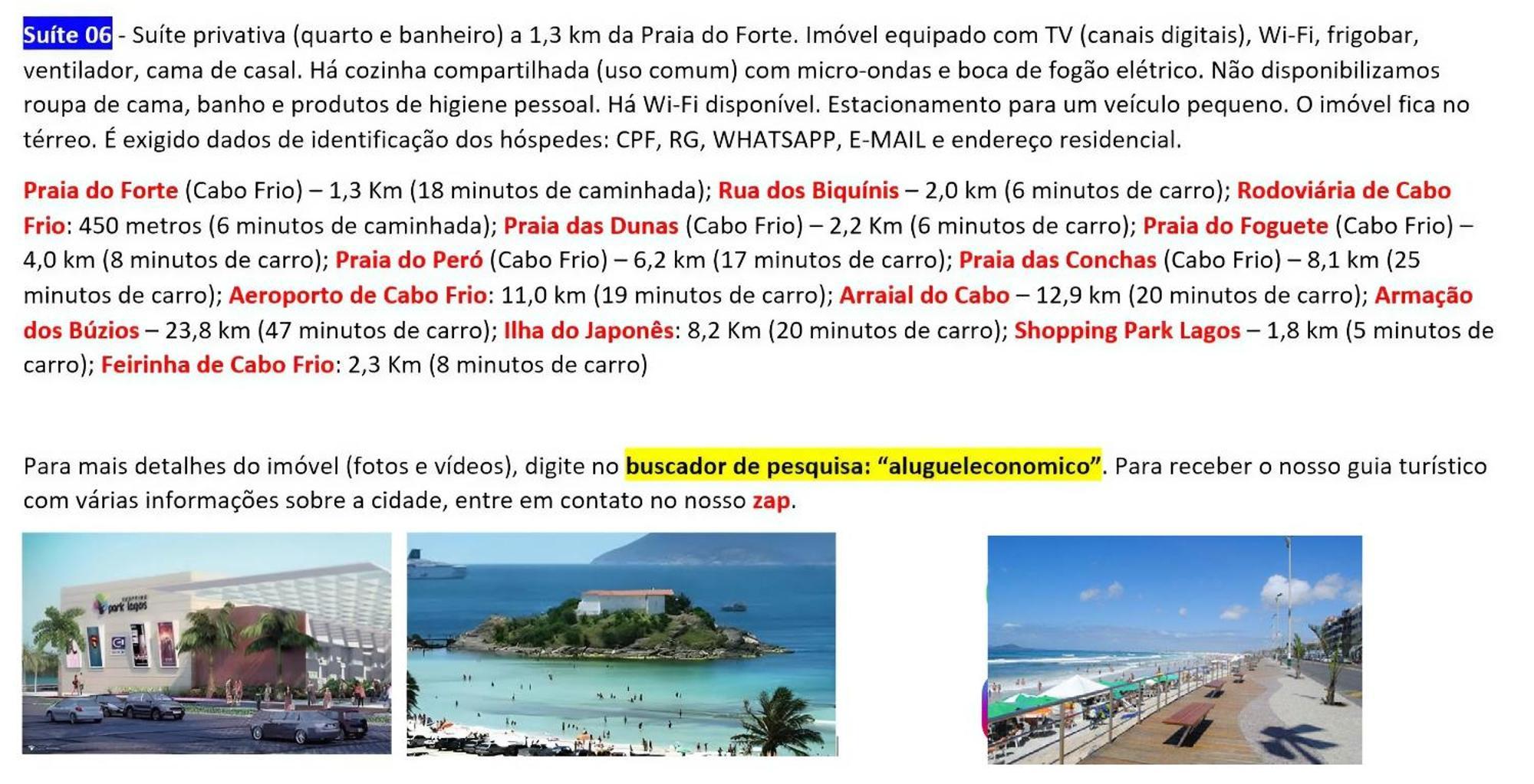 Cabo Frio - Suites - Jardim Flamboyant - Aluguel Economico Luaran gambar